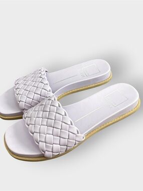 Dolce Vita Grazie Woven Braided Slide Sandal - Lavender Lilac, Dreamy Romantic